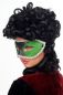 Preview: Venezianische Halb-Maske Grün Schwarz Modell: 65-62