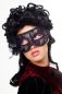 Preview: Venezianische Halb-Maske Schwarz Spitze Rose Modell: LS-004