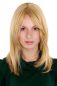 Preview: Blonde Perücke mit Mittelscheitel Modell: 3240