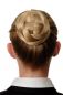 Preview: Aufwendig geflochten Haarknoten Dutt Blond Modell: Q399D