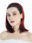 Preview: Halbperücke geflochtener Haarreif Glatt dunkles Kupferrot Modell: 90606+3-350