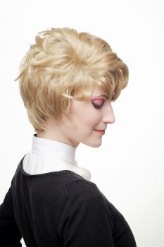Damenperücke Gewellt Blond Kurz Modell: 1264