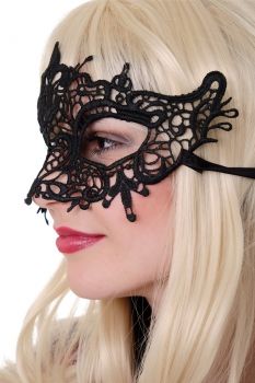 Maske Augenmaske Schwarz Spitze Modell Modell: AE026A