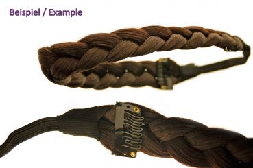 Geflochtenes breites Haarband Kupferblond Modell: CXT-001