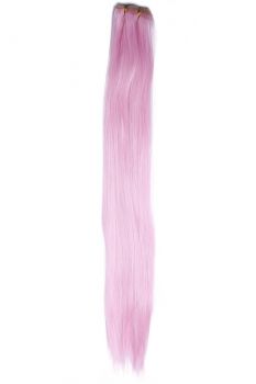 Tresse Kunsthaar-Tressen 75 cm lang 250 cm breit hitzebeständig helles Rosa Pink Modell: VK-WEFT