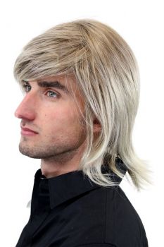 Lange Herrenperücke blond Modell: GFW892