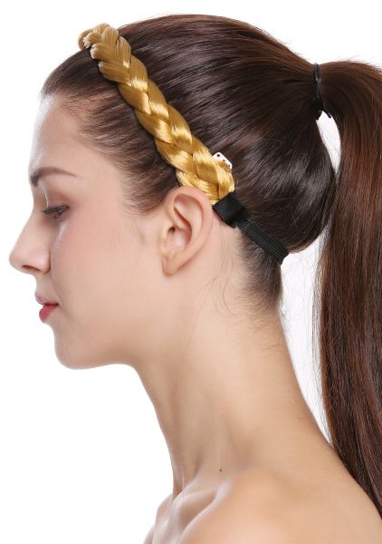 Geflochtenes breites Haarband Kupferblond Modell: CXT-001