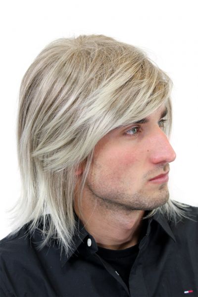 Lange Herrenperücke blond Modell: GFW892