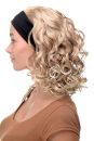 Damenperücke Stirnband Blond-Mix Locken Schulterlang Modell: BRO-704