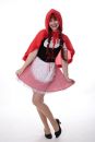 Kostüm Rotkäppchen Dirndl Haube Modell: L213 Größe: S/M