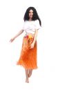 Hawaii Rock Bastrock Hula Skirt Orange Modell: CQ-004
